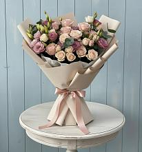 Букет цветов из:  Розы и Лизиантусы #REPLACE_PRED# Суземке