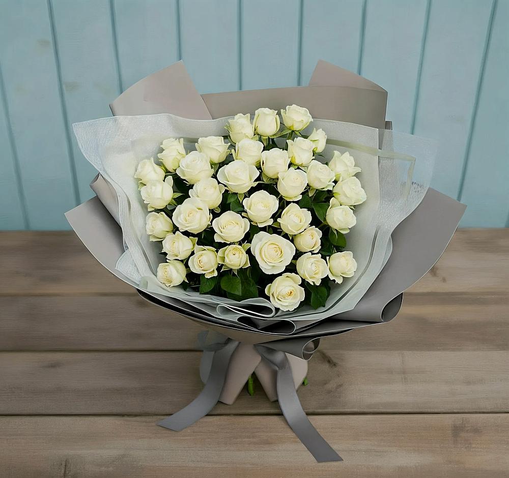 Букет Белоснежная нежность в Суземке
