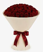 Букет 101 Бордовая роза Блэк Бакарра в Суземке
