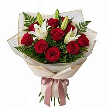 Букет цветов из:  Лилии и Розы в Суземке