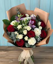 Букет цветов из:  Розы и Альстромерии в Суземке