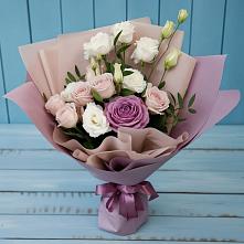 Букет цветов из:  Розы и Лизиантусы в Суземке