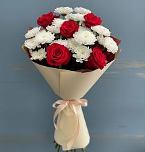 Букет цветов из:  Розы и Хризантемы #REPLACE_PRED# Суземке