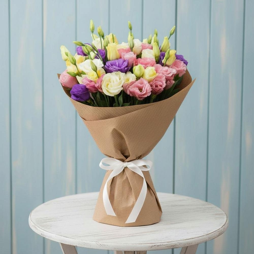 Букет цветов из: Лизиантусы в Суземке