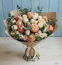 Букет цветов из:  Альстромерии и Розы #REPLACE_PRED# Суземке