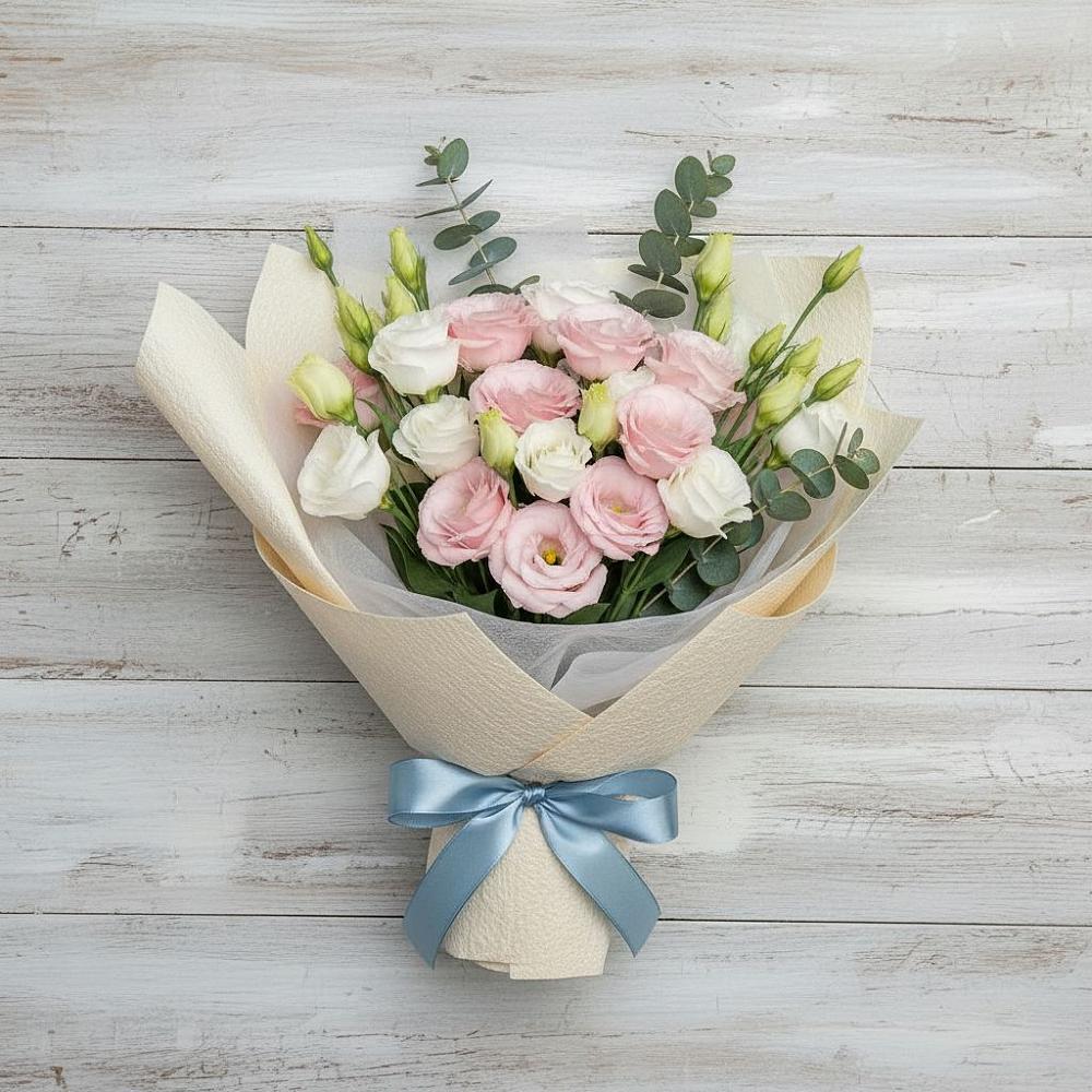 Букет цветов из: Лизиантусы в Суземке